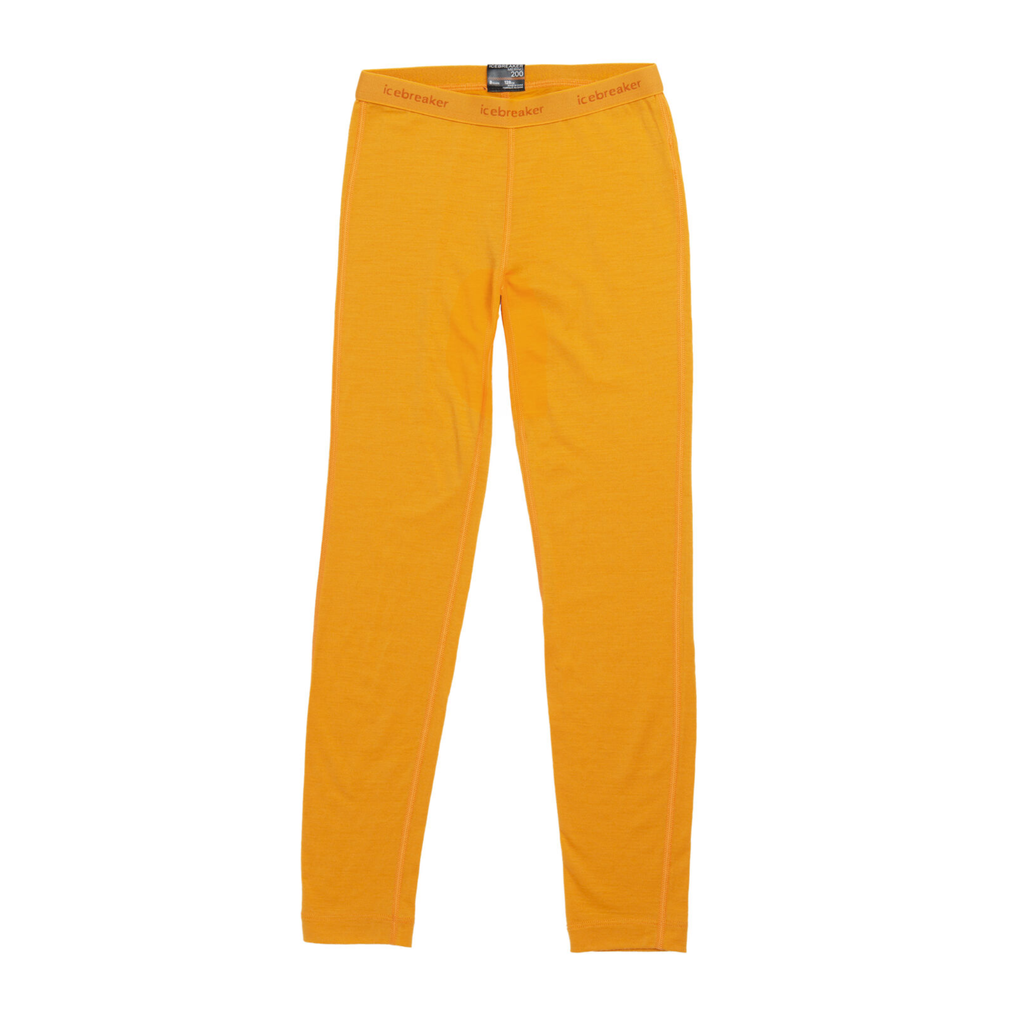 Kids Icebreaker Merino 200 Oasis Thermal Leggings - Solar