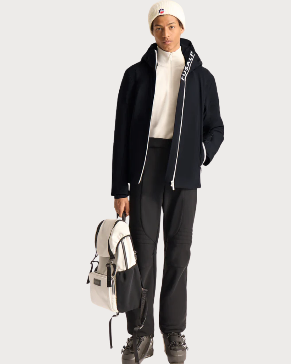Mens Fusalp Power III Jacket - Black/Neige