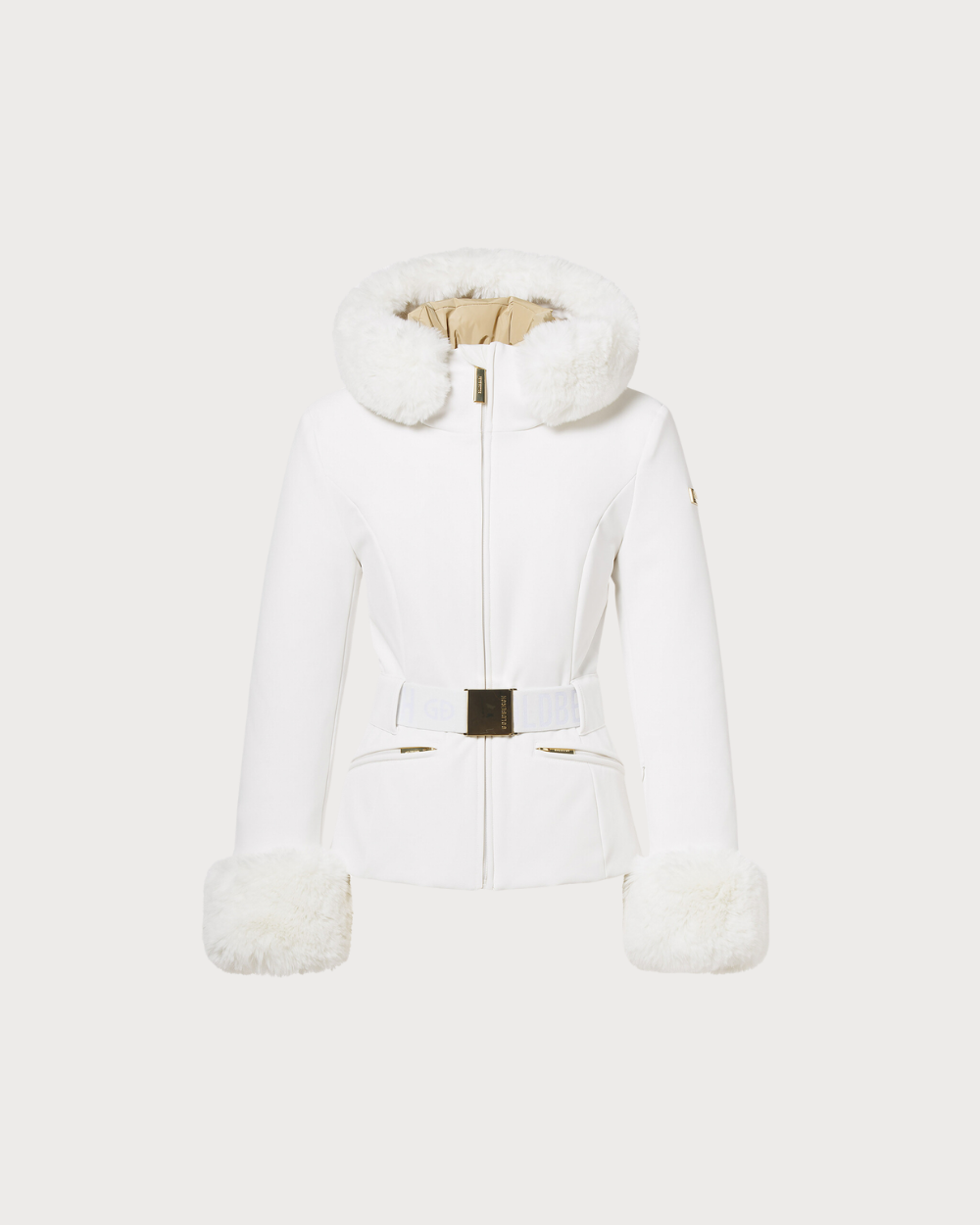 Womens Goldbergh GOLD Prezioso Faux Border Jacket - Cream