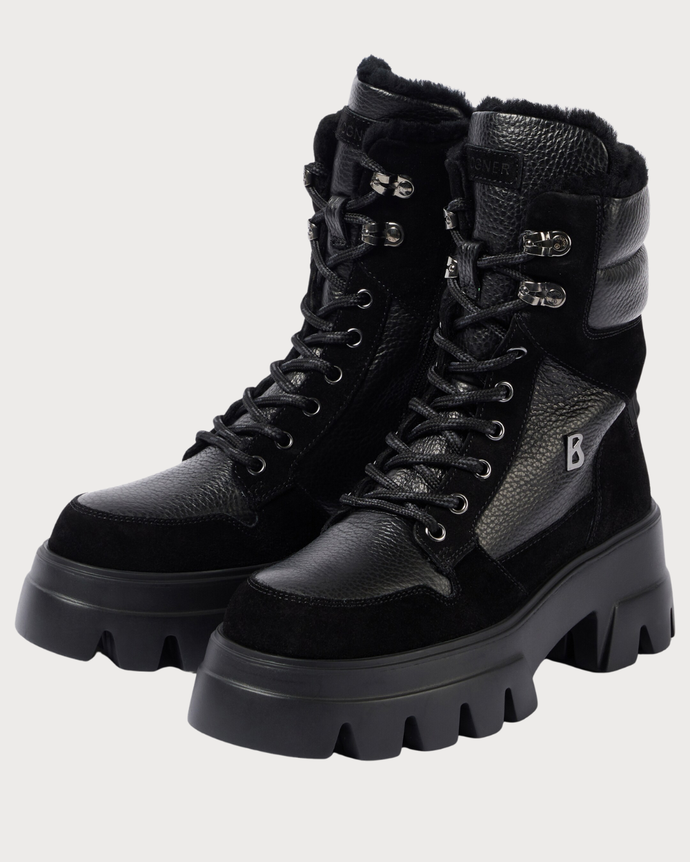 Womens Bogner Sapporo 2A Leather Boot - Black