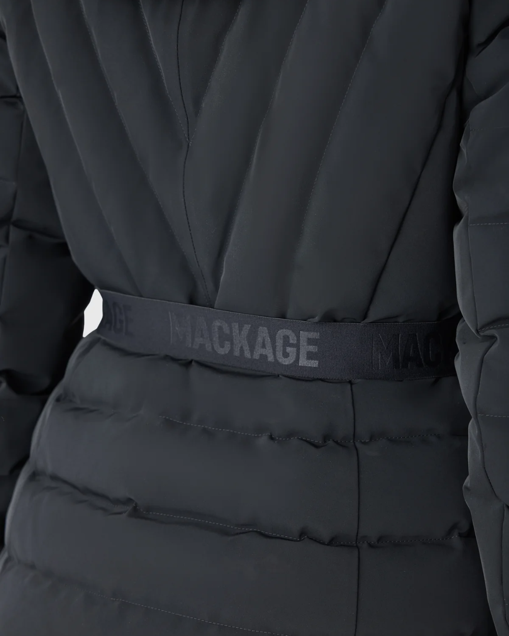 Womens Mackage Elita-ZR Down Ski Jacket Real Fur - Black