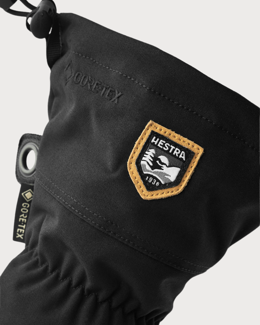 Hestra Army Leather Gore-Tex 3 Finger Mitten - Black / Black