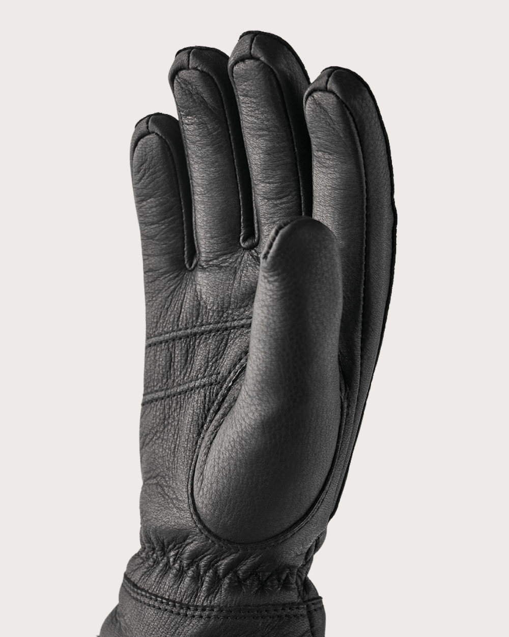 Womens Hestra Deerskin Buvika Primaloft Après Glove - Black