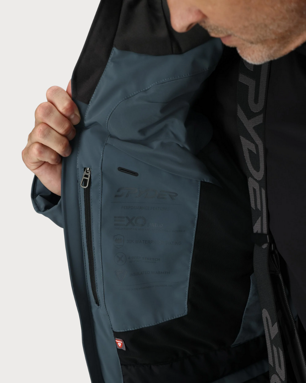 Mens Spyder Vanqysh Jacket - Slate Blue