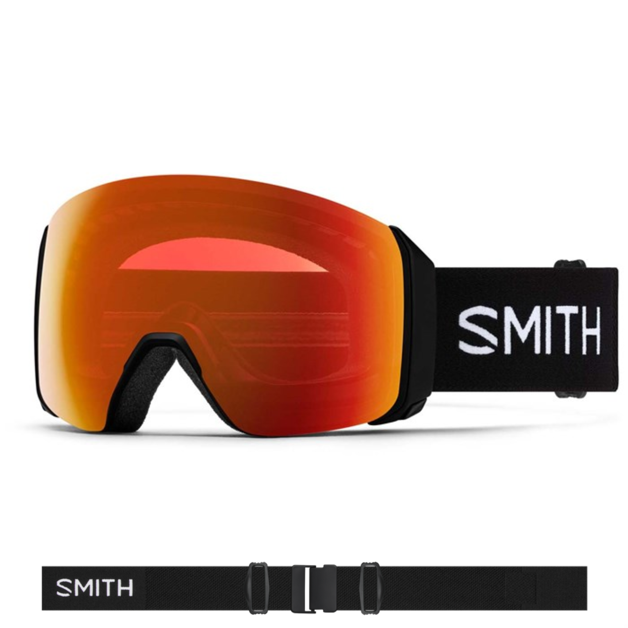Smith 4D MAG XL Goggles (Large Fit) - Black ChromaPop Everyday Red Mirror