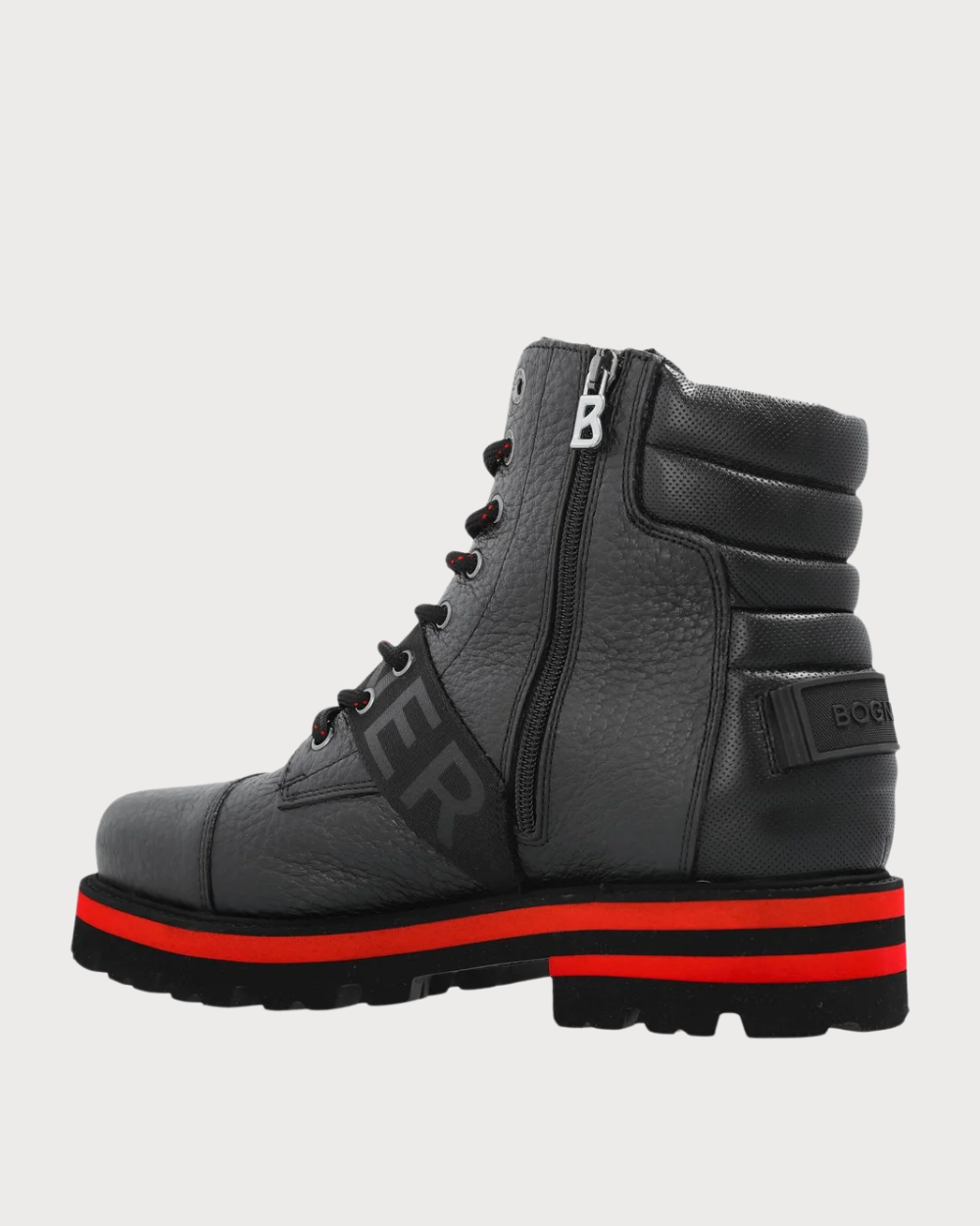 Mens Bogner Courchevel Boots - Black/Red