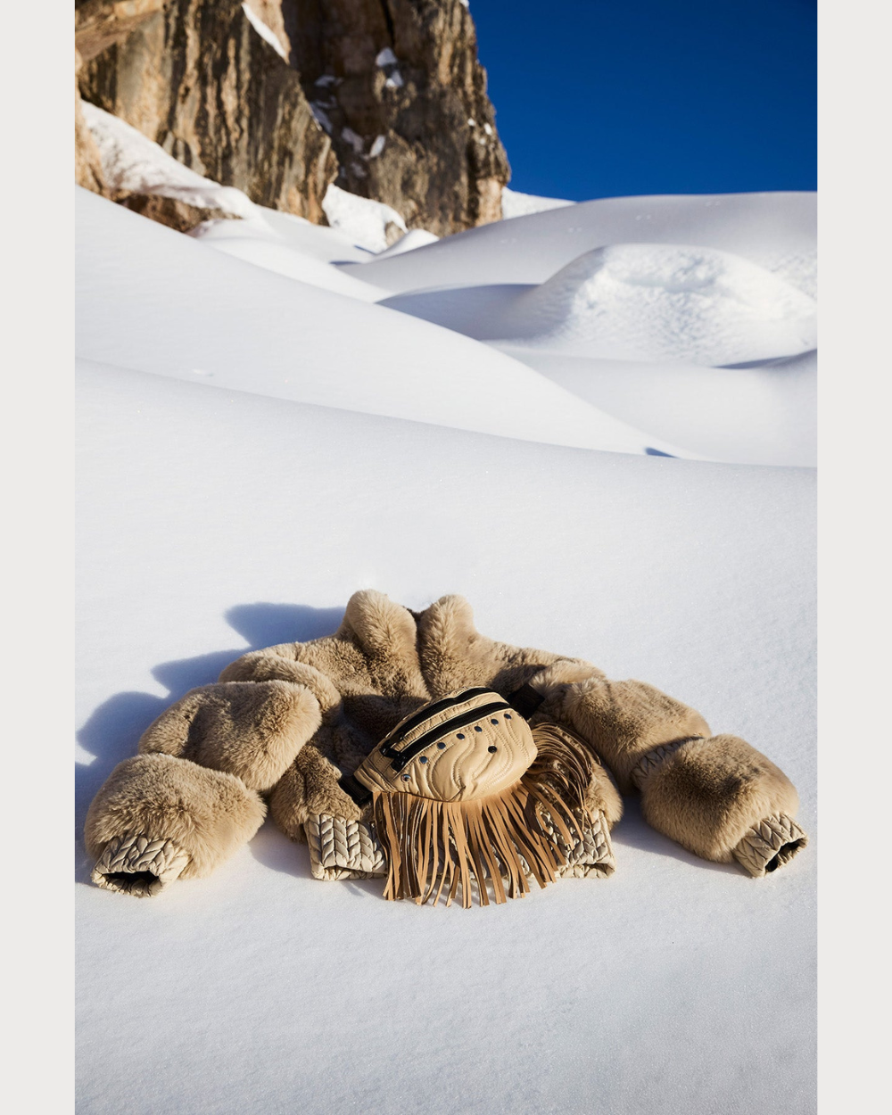 Womens Goldbergh Furry Jacket - Caramello