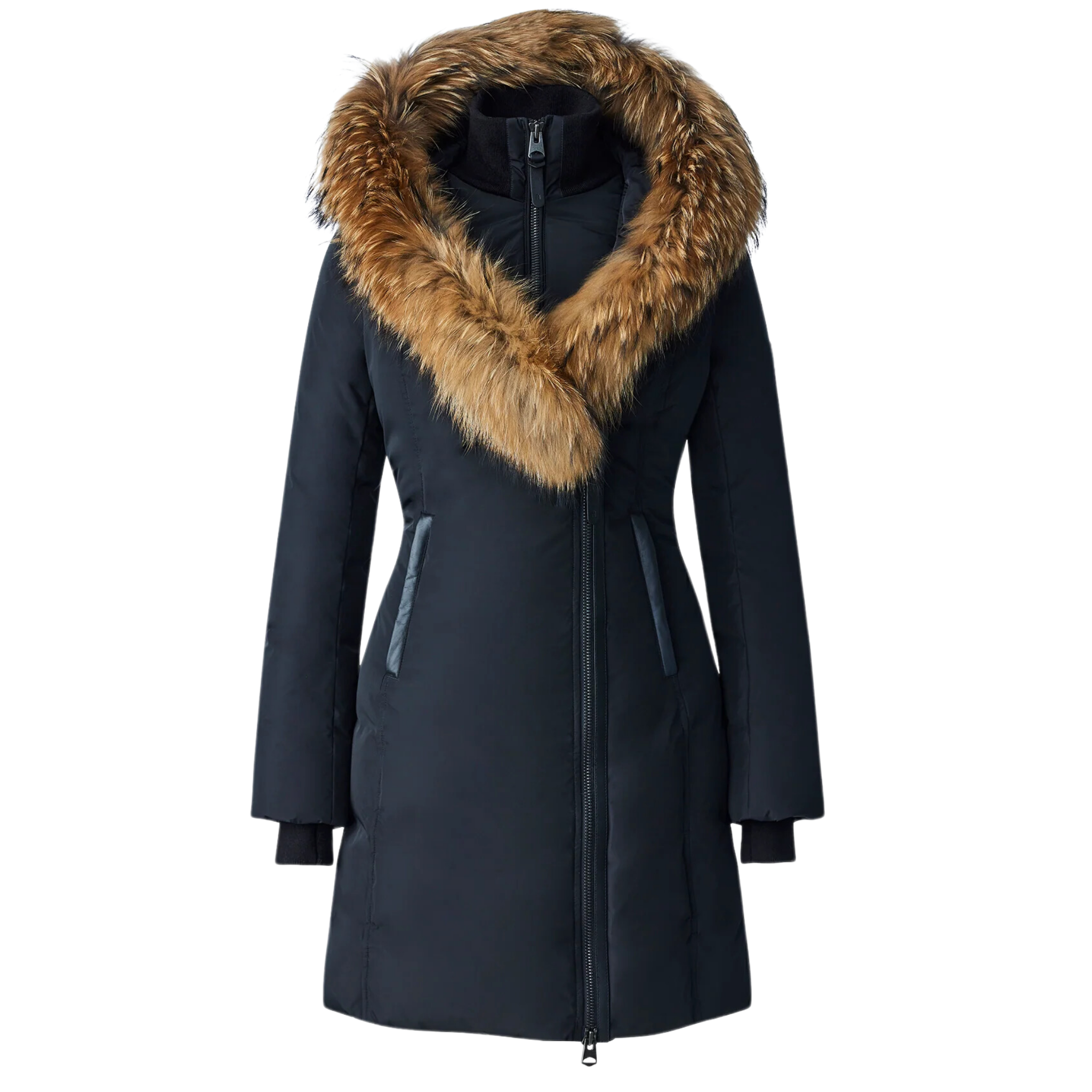 Womens Mackage Kay-F Parka Real Fur- Black