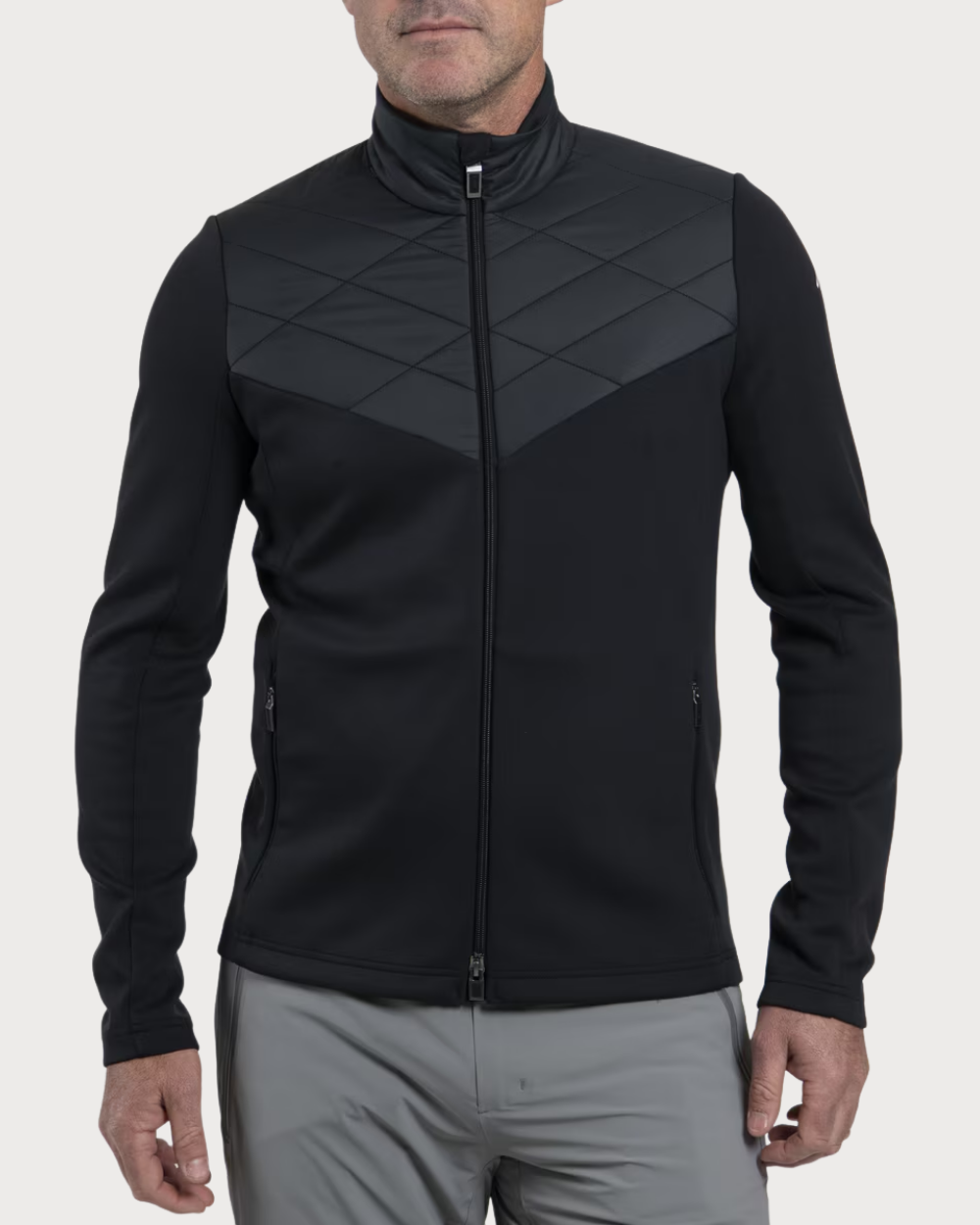 Mens Kjus Formula Midlayer Jacket - Black