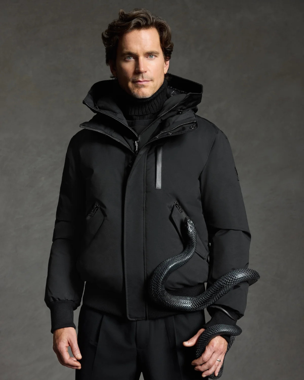 Mens Mackage Dixon-NFR 2-In-1 Bomber Down Jacket - Black