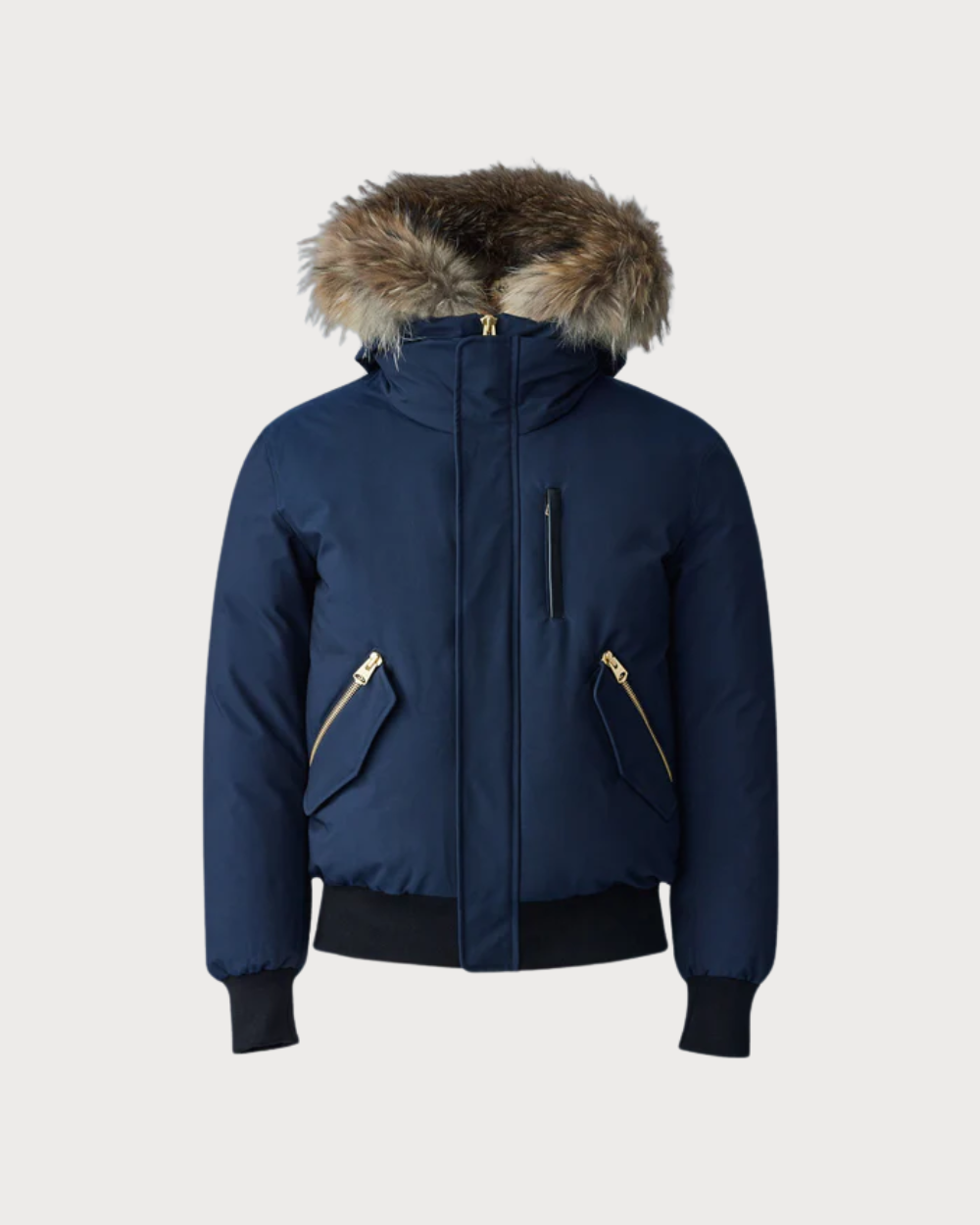 Mens Mackage Dixon-F 2-In-1 Nordic Bomber Jacket - Navy