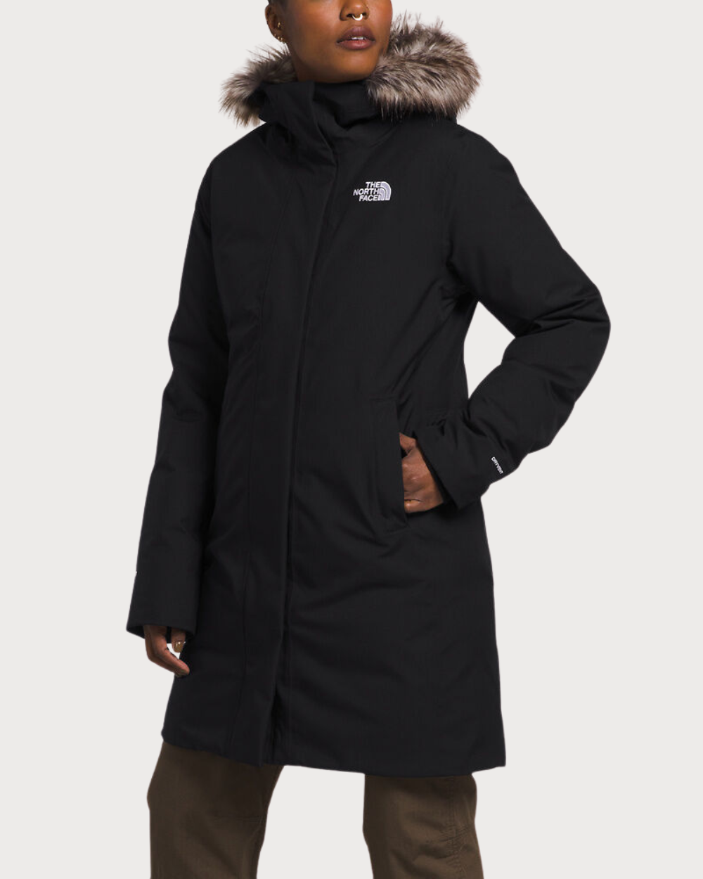 Womens The North Face Arctic Parka Jacket - TNF Black