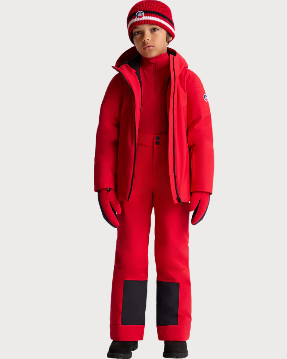 Kids Fusalp Power Jnr Jacket - Red