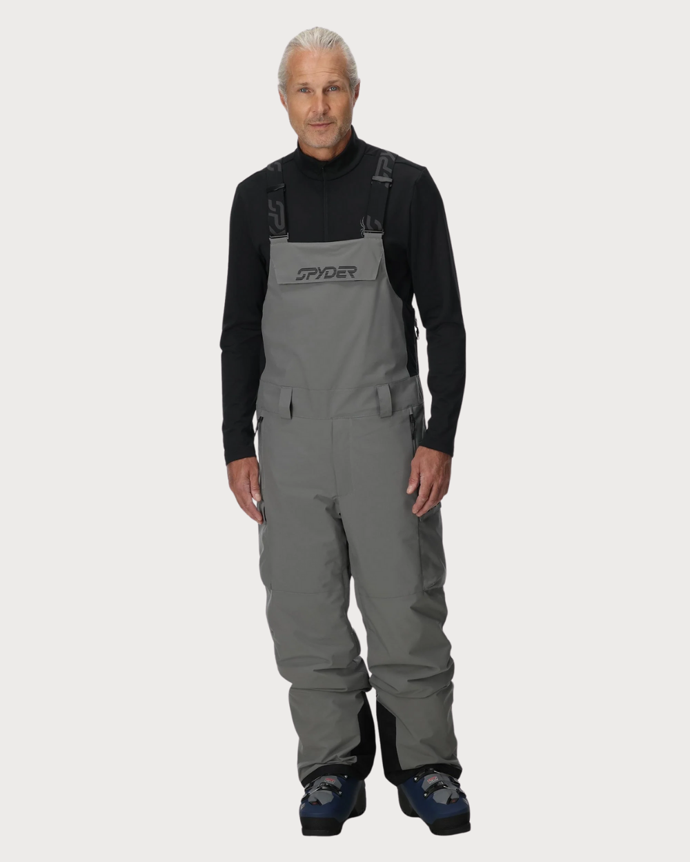 Mens Spyder Lift Bib Pants - Storm