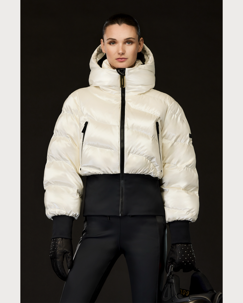 Womens Goldbergh GOLD Fusilli Ski Jacket - Creme