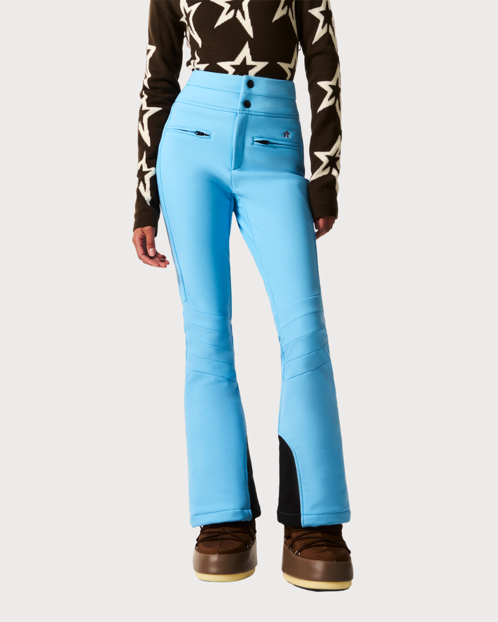 Womens Perfect Moment Aurora High Waist Ski Pant - Alaskan Blue