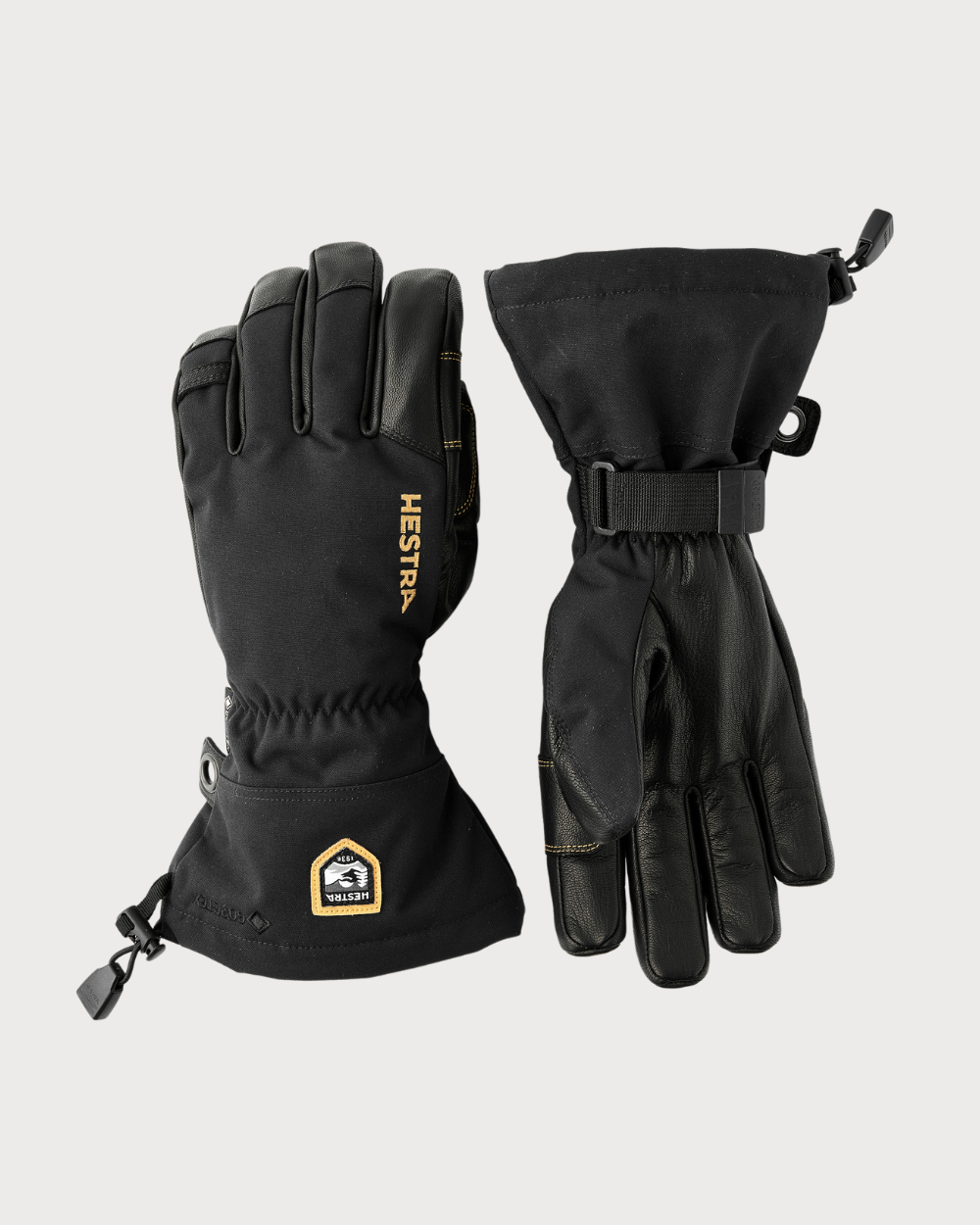 Mens Hestra Army Leather Gore-Tex Glove - Black