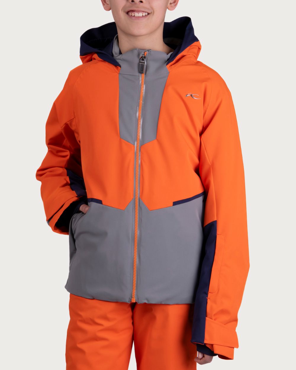 Boys Kjus Formula 2.0 Jacket - Kjus Orange/Pewter Jackets Kjus