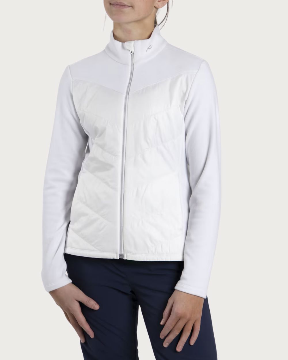 Girls Kjus Icicles Midlayer Jacket - White Mid Layers Kjus