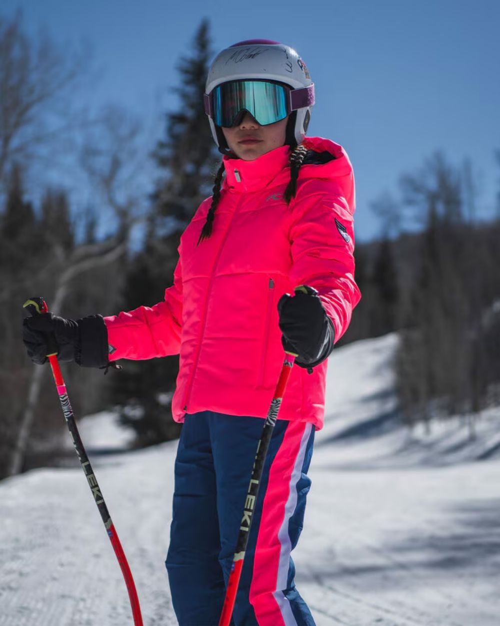 Girls Kjus Slopes Jacket - Cyber Pink Jackets Kjus