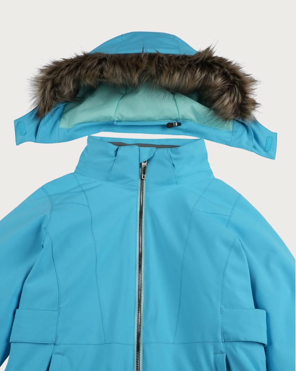 Girls Spyder Lola Jacket - Cyan Blue Jackets Spyder
