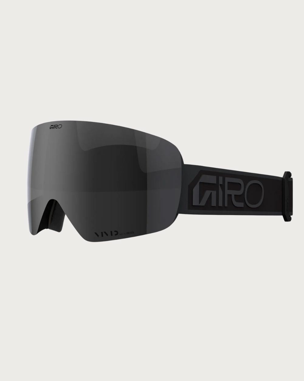 Giro Contour (Medium Fit) Goggles - Wordmark Vivid Jet Black Goggles Giro