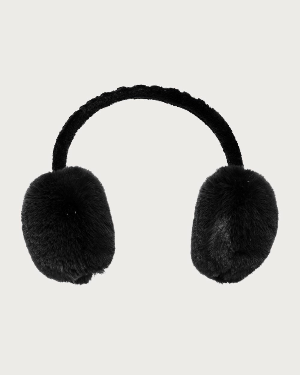 Goldbergh Fluffy Ear Warmers - Black Beanies Goldbergh OSFA