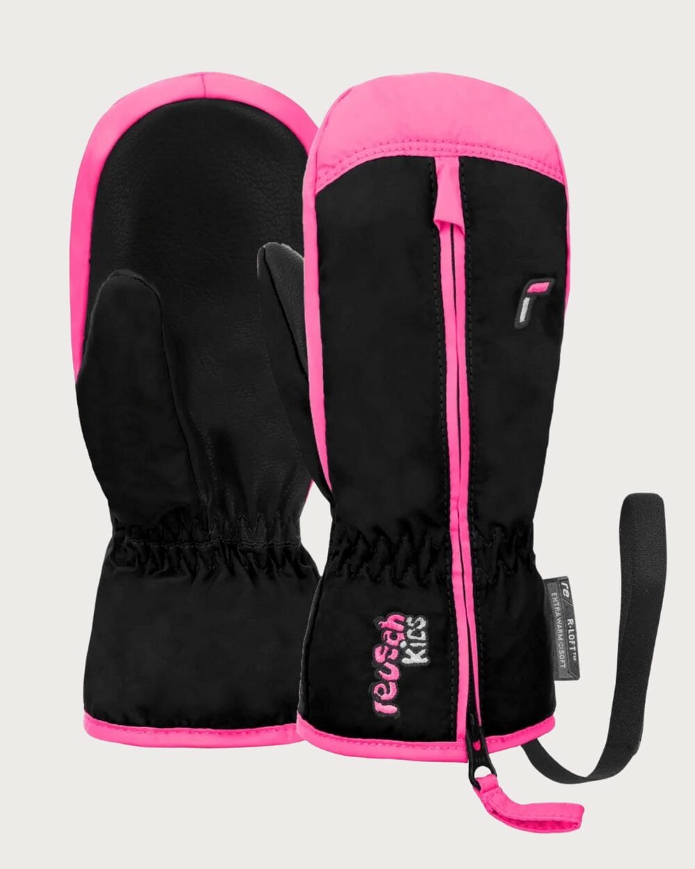 Infant Reusch Ben Mitten - Black / Pink Mittens Reusch