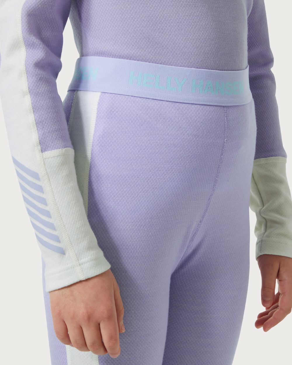 Kids Helly Hansen JR Lifa Merino Midweight Set -Bright Lavender Thermals Helly Hansen