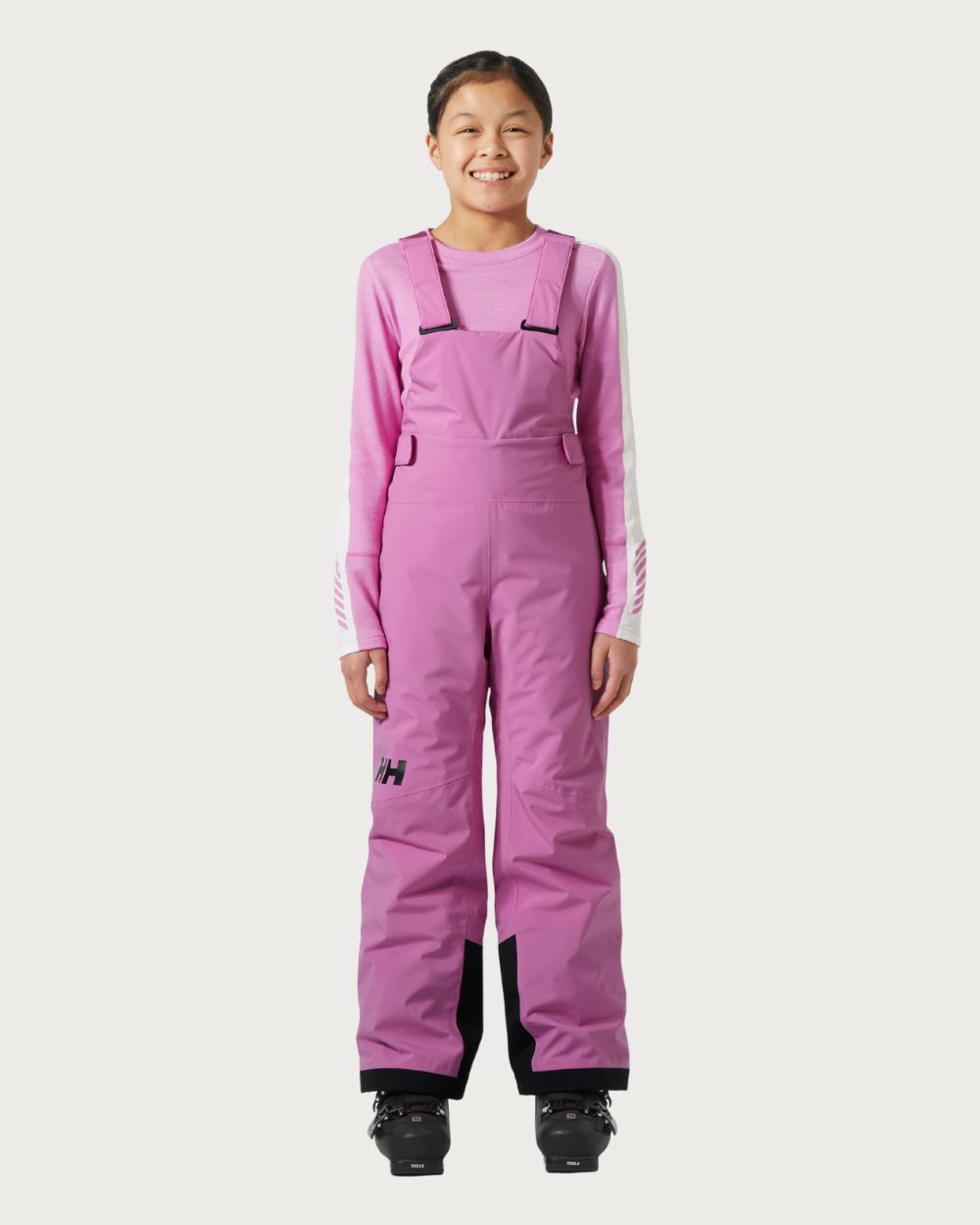 Kids Helly Hansen JR Stellar Bib Pant - Meta Pink Pants Helly Hansen