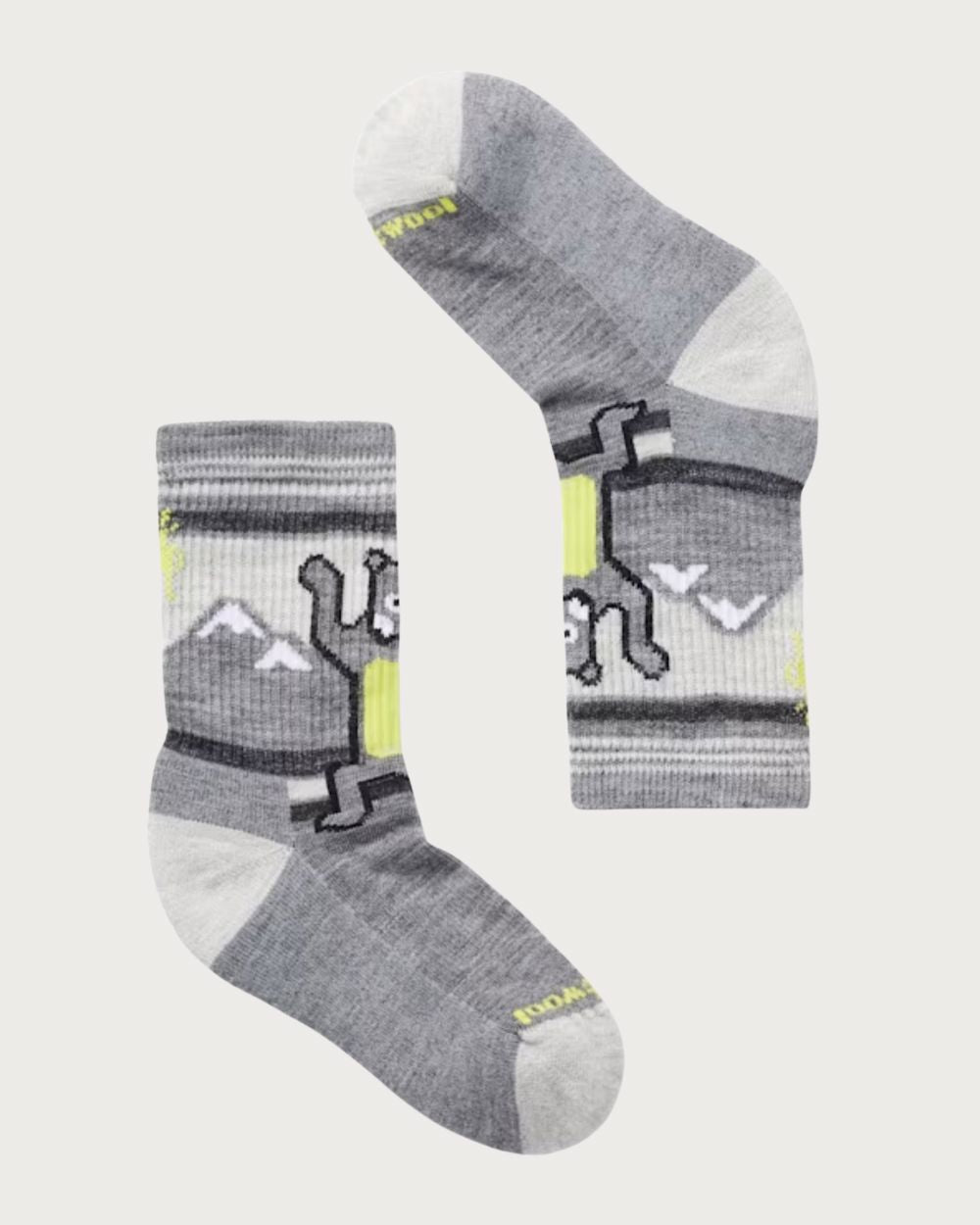Kids' Hiking Crew Socks - Bear Medium Gray Socks Smartwool