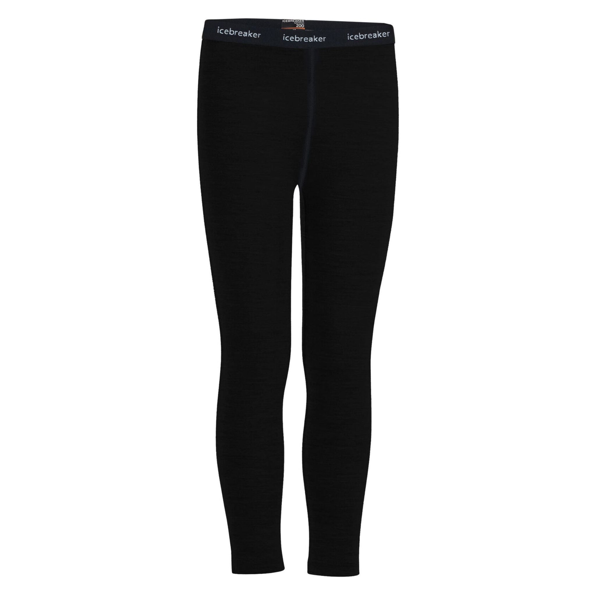 Kids Icebreaker Merino 200 Oasis Thermal Leggings - Black Thermals Icebreaker