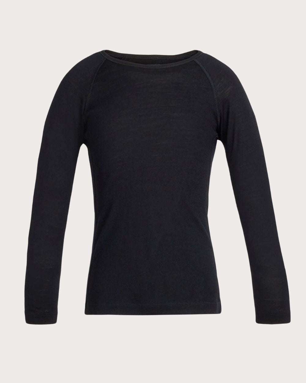 Kids Icebreaker Merino 200 Oasis Thermal Long Sleeve Crewe - Black Thermals Icebreaker 2yrs