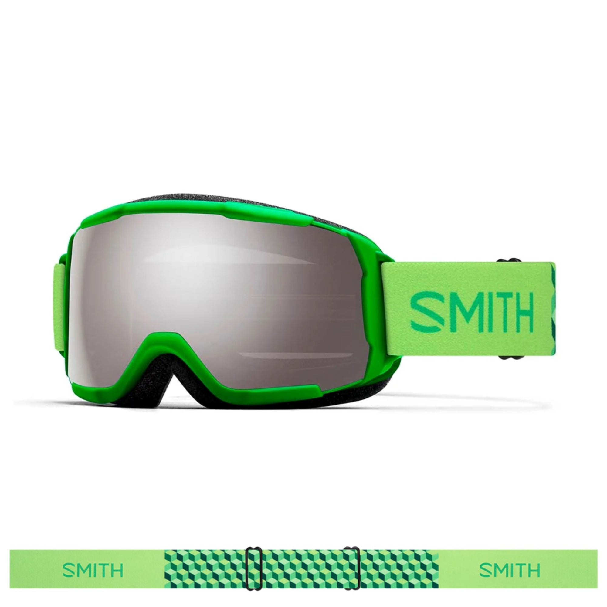 Kids Smith Grom Goggles - Slime Watch Your Step ChromaPop Sun Platinum Mirror Goggles Smith 