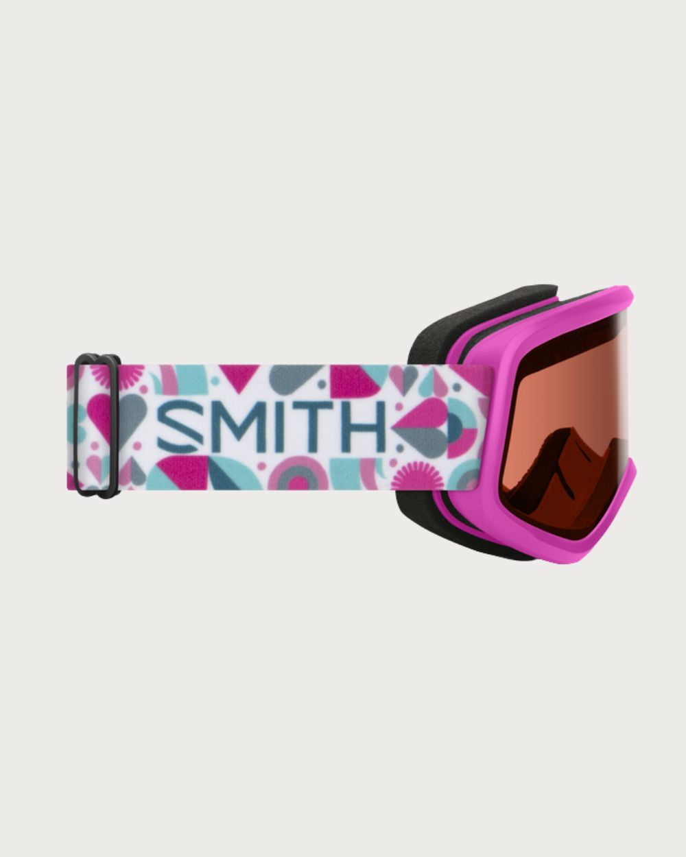 Kids Smith Snowday Goggles - Vivid Pink Hearts RC36 Goggles Smith