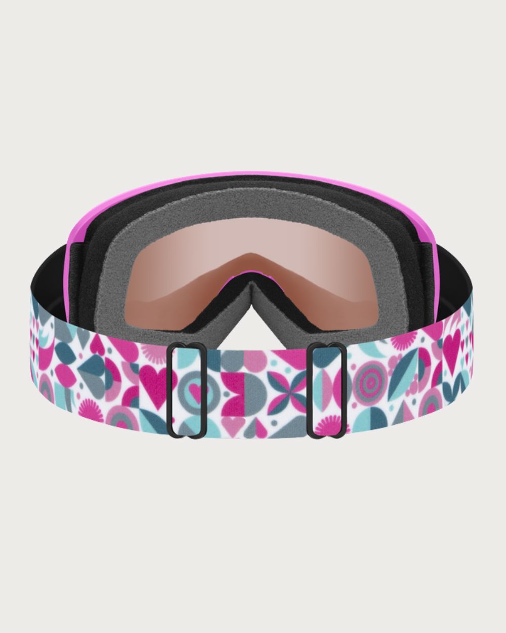 Kids Smith Snowday Goggles - Vivid Pink Hearts RC36 Goggles Smith