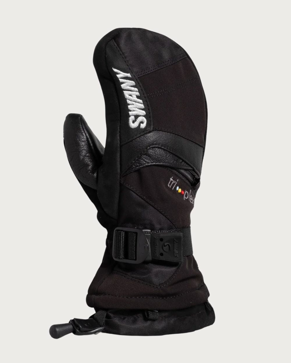 Kids Swany X-Change Waterproof Mitten - Black Mittens Swany 3 - 4yrs (4.0 / XXS)