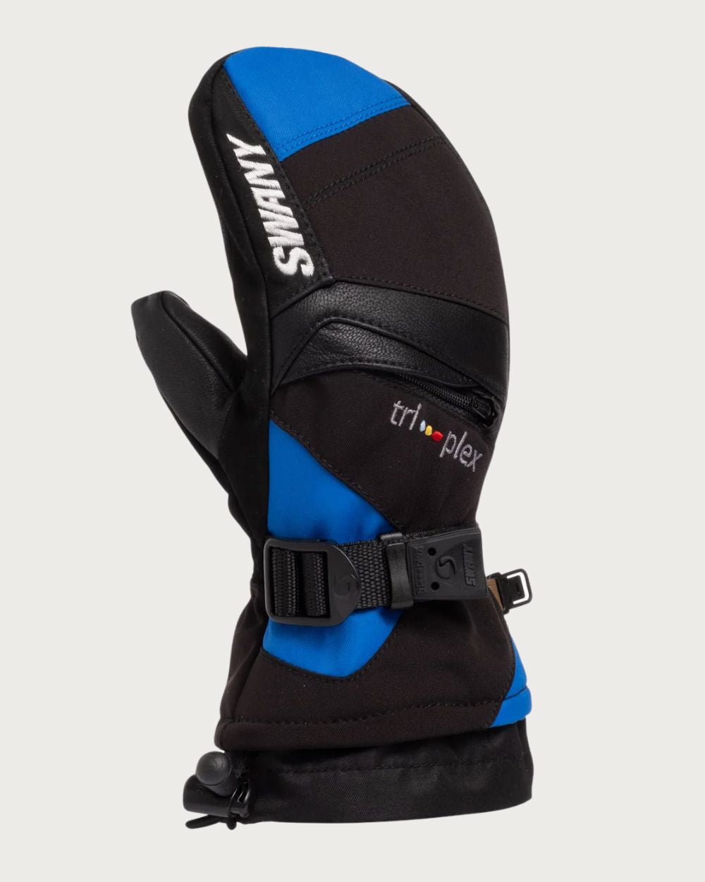 Kids Swany X-Change Waterproof Mitten - Black/Blue Mittens Swany