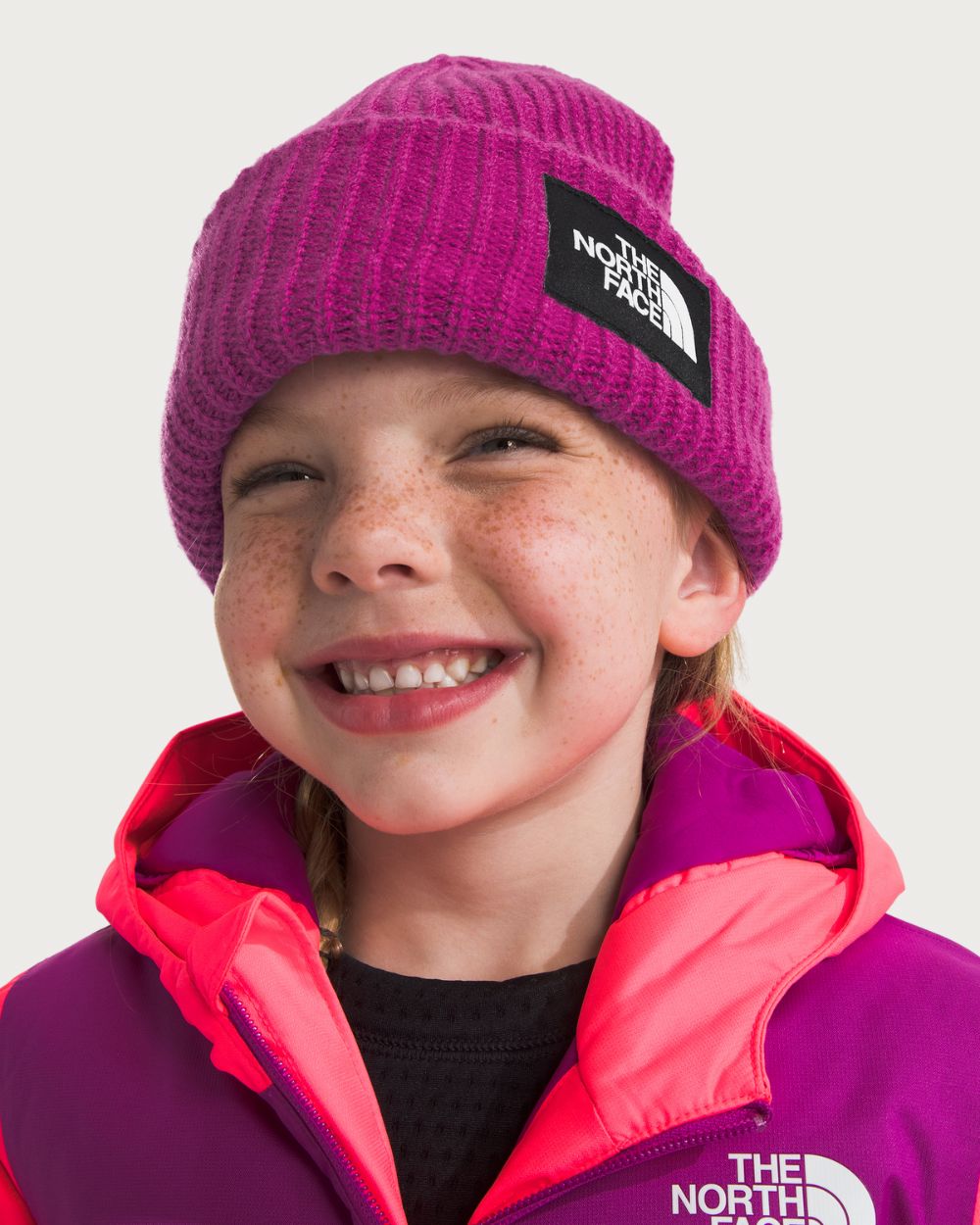 Kids The North Face Salty Lined Beanie - Deep Mulberry Beanies The North Face