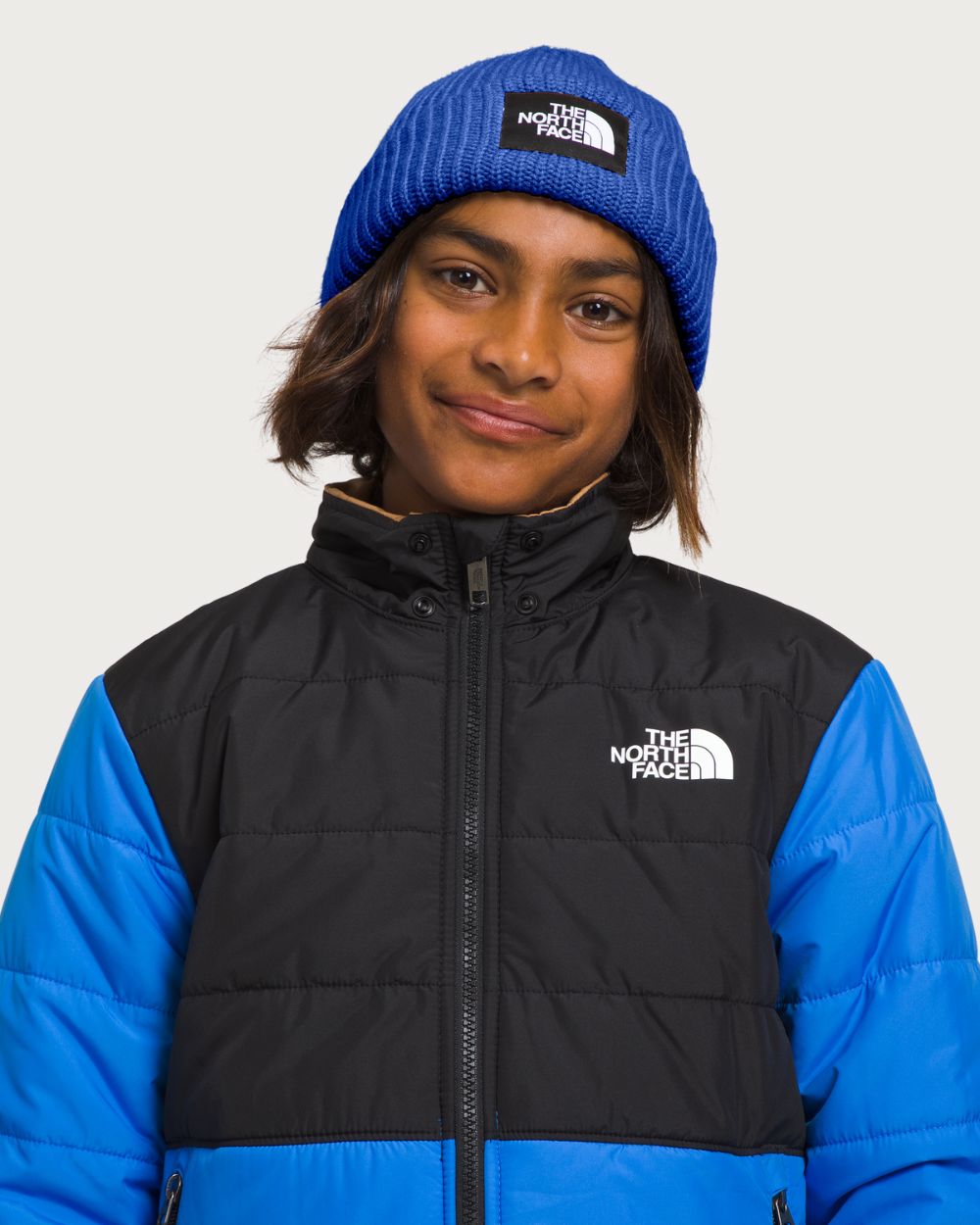 Kids The North Face Salty Lined Beanie - TNF Blue Beanies The North Face