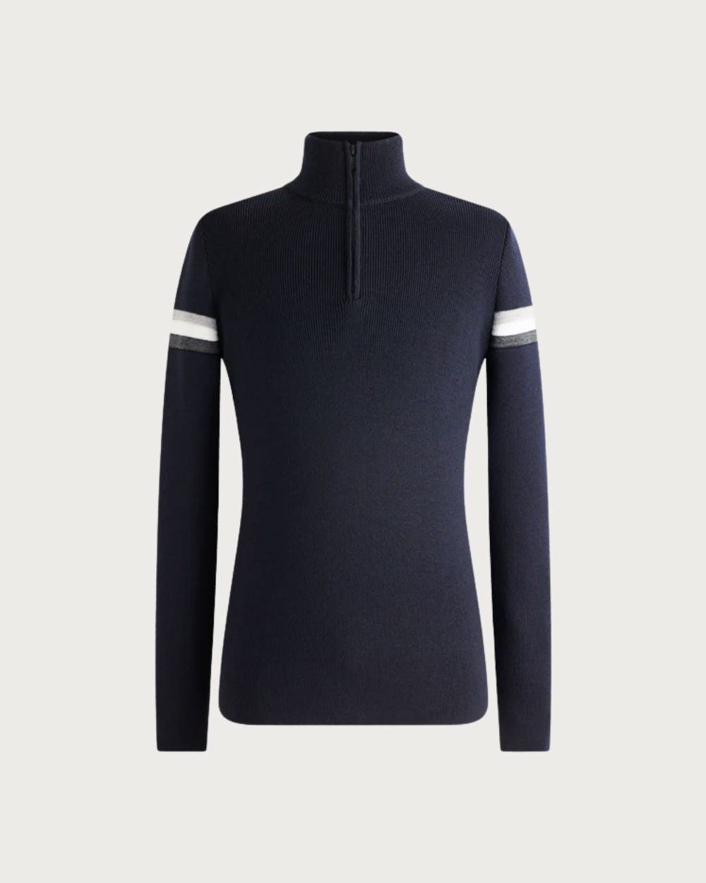 Mens Fusalp Wengen Sweater - Marin/Silice Mid Layers Fusalp