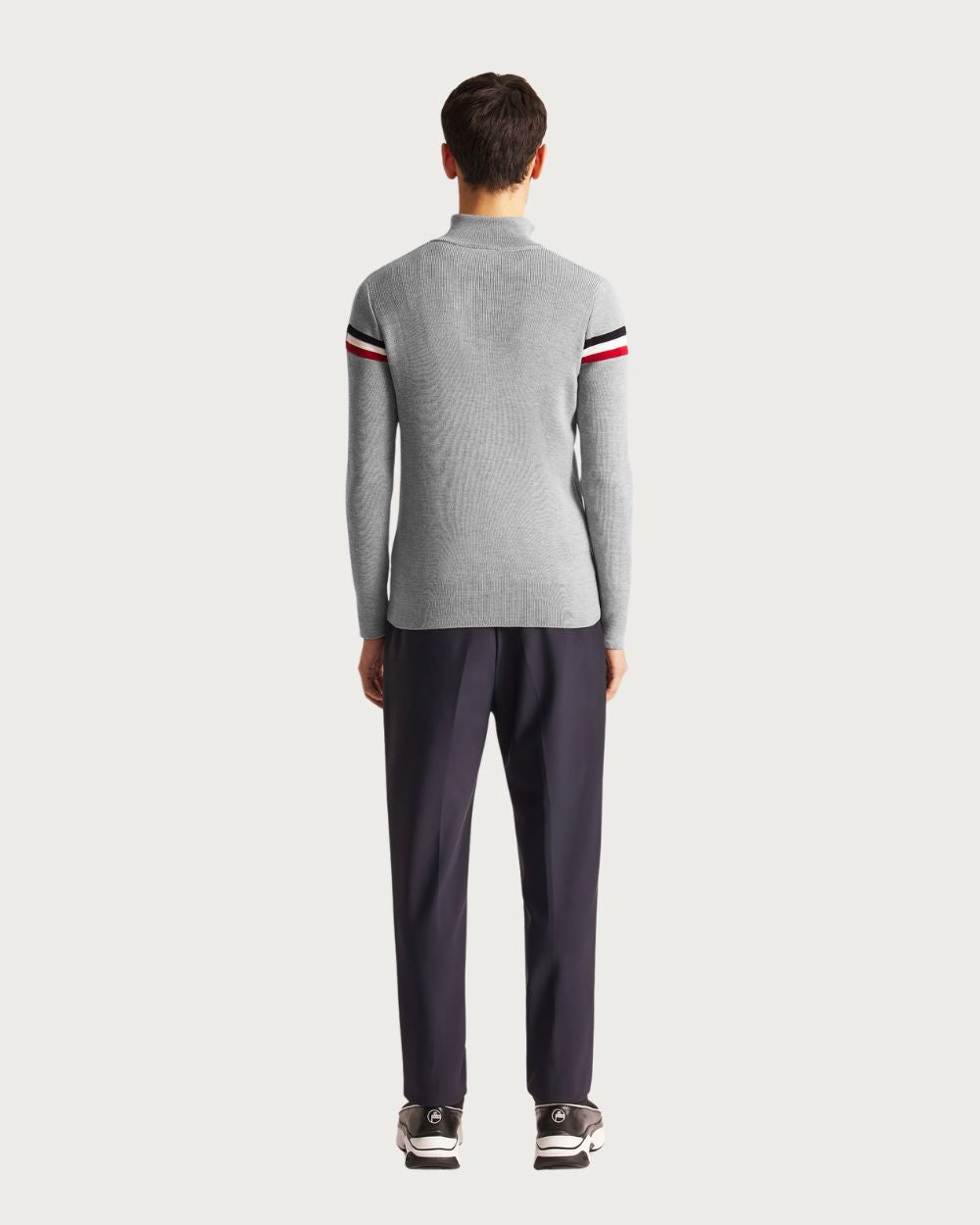 Mens Fusalp Wengen Sweater - Silice/Marin Mid Layers Fusalp