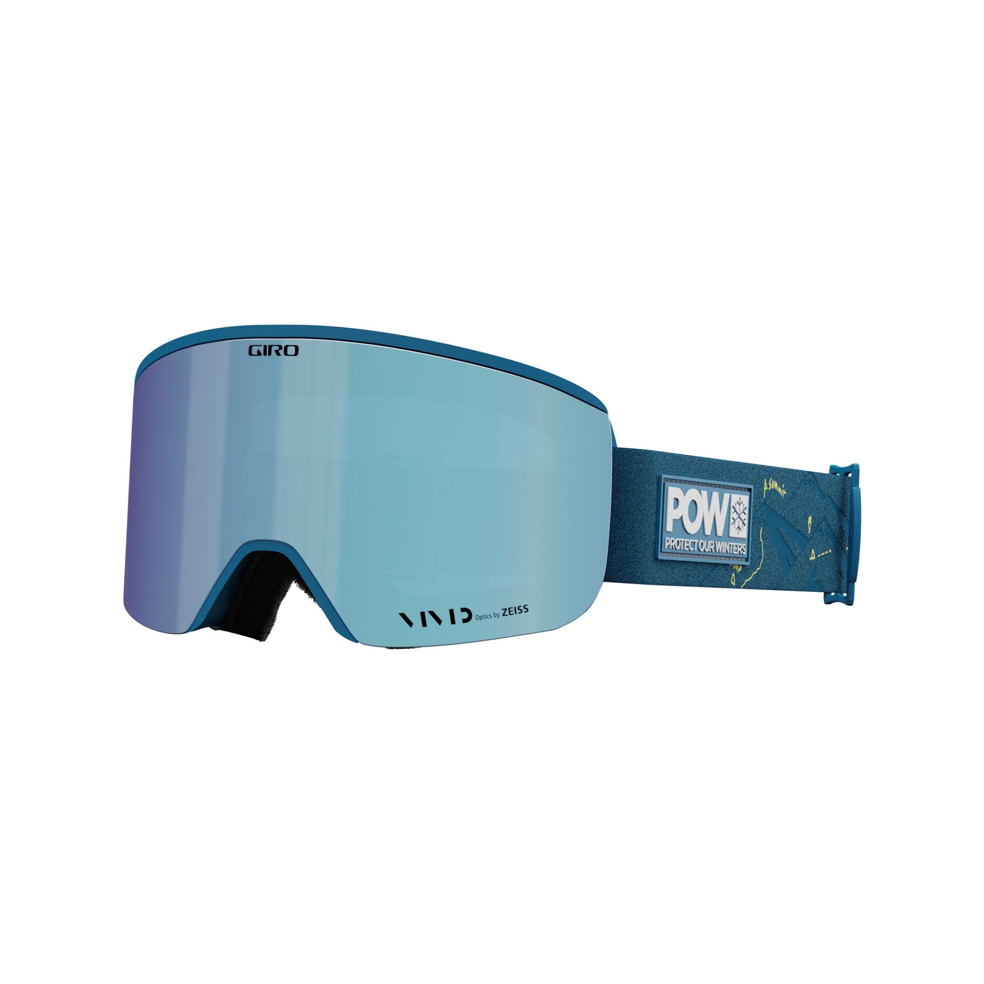 Mens Giro Axis (Medium Fit) Goggles - Protect Our Winters Vivid Royal Goggles Giro 
