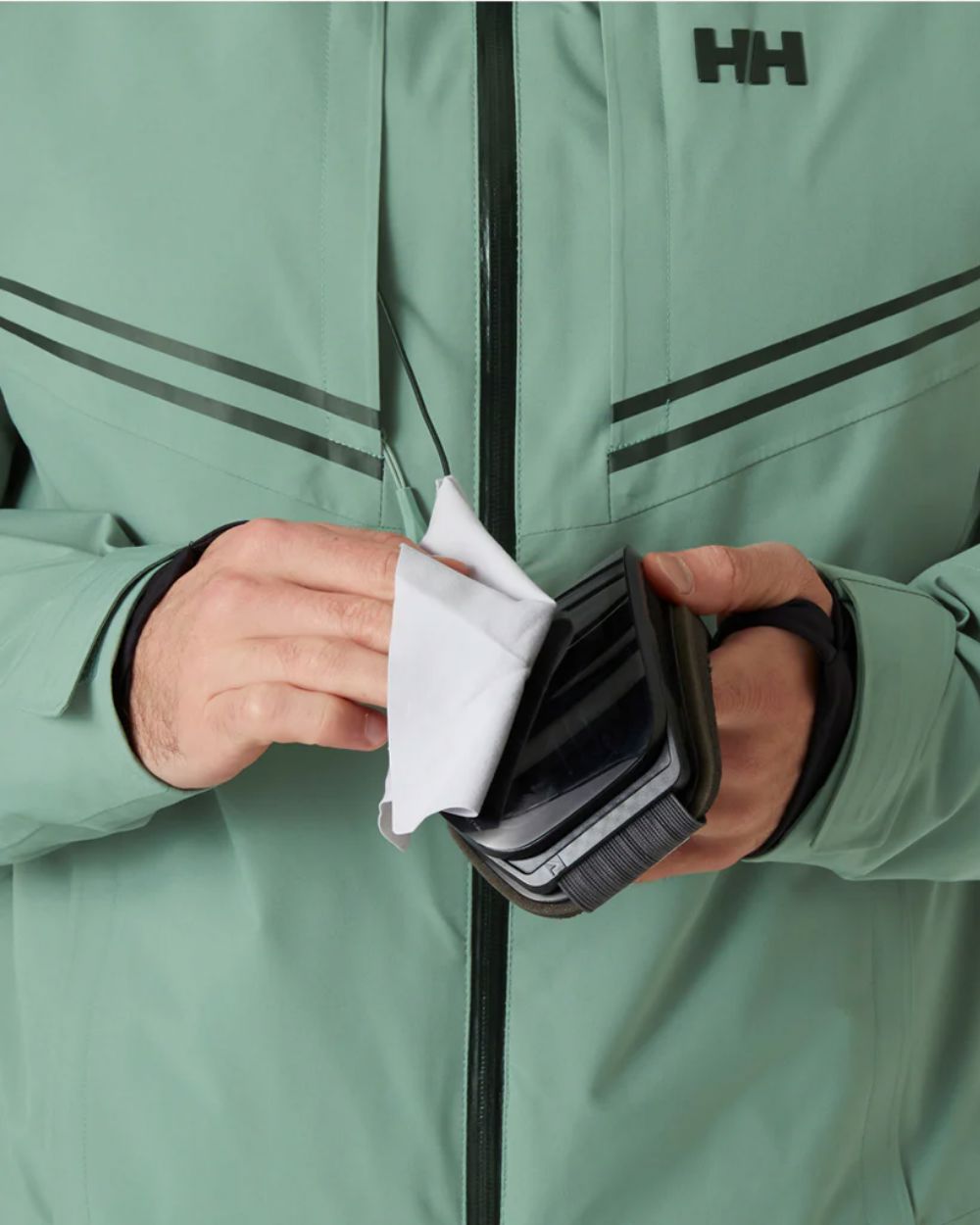 Mens Helly Hansen Alpha Infinity Jacket - Cactus Jackets Helly Hansen