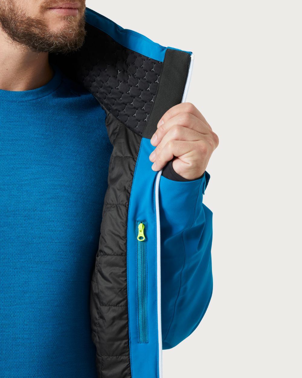 Mens Helly Hansen Alpha Lifaloft Jacket - Cerulean Blue Jackets Helly Hansen