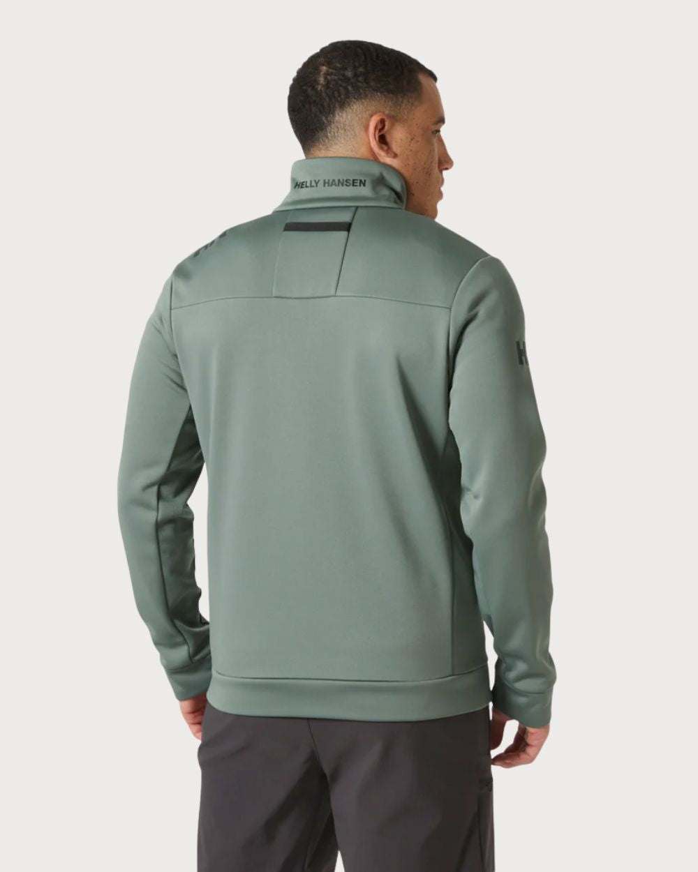 Mens Helly Hansen Crew Fleece - Grey Cactus Mid Layers Helly Hansen