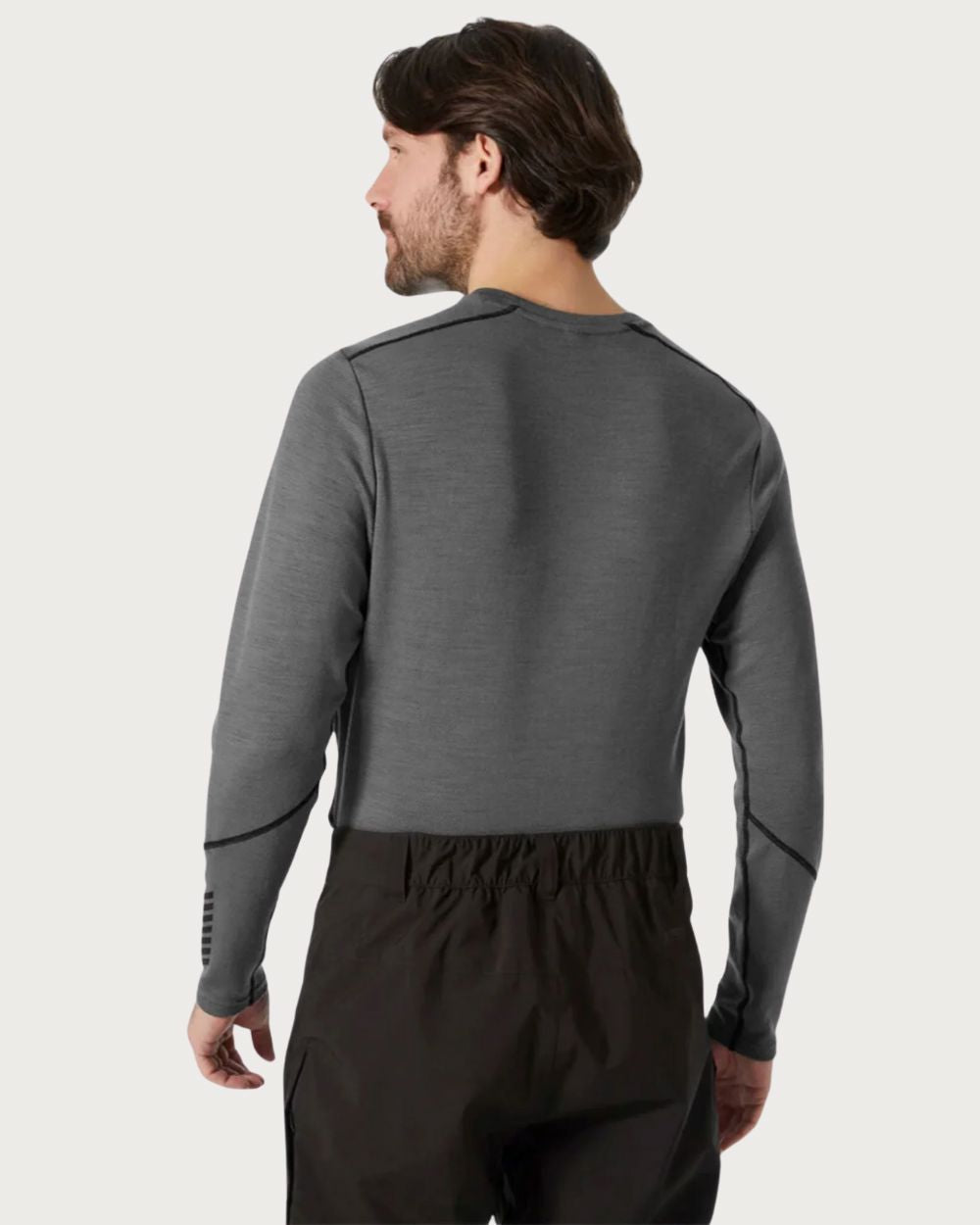 Mens Helly Hansen LIFA Merino Midweight (225g) Thermal Top - Concrete Thermals Helly Hansen