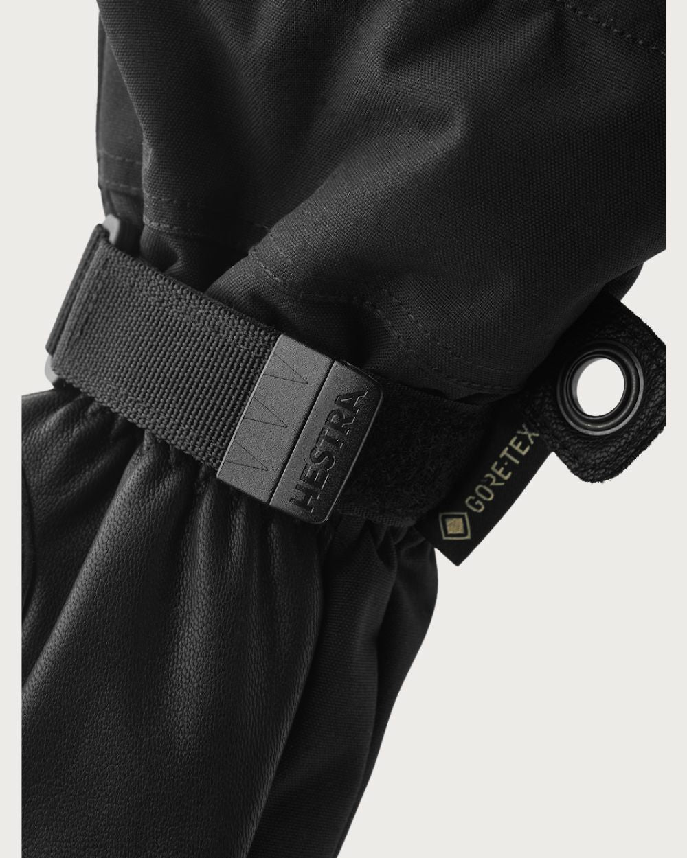 Mens Hestra Army Leather Gore-Tex Mitten - Black / Black Mittens Hestra