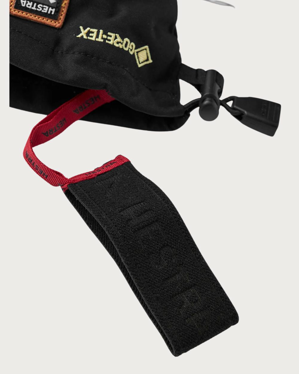 Mens Hestra Army Leather Gore-Tex Mitten - Black Mittens Hestra