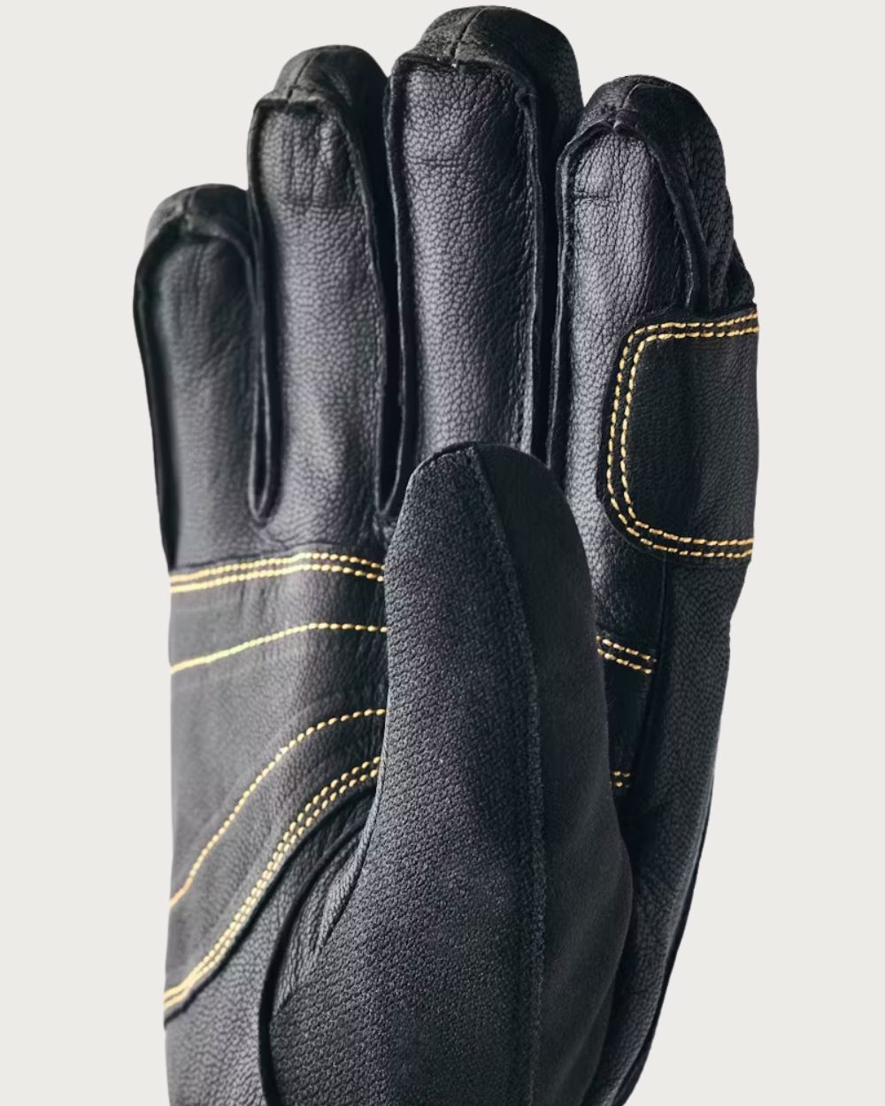 Mens Hestra Army Leather Gore-Tex Short Cuff Glove - Black / Black Gloves Hestra